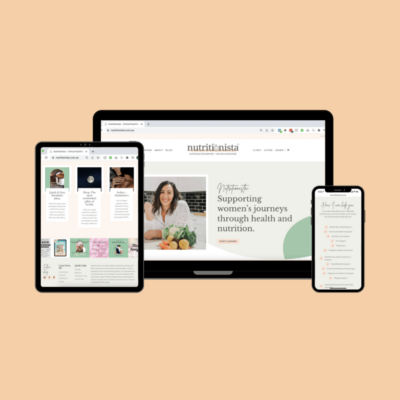 Creating a website that sells for you with Nutritionista